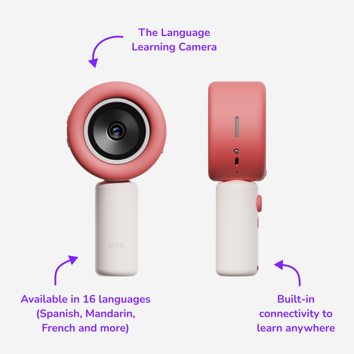 Dex, Red edition,mobile view,rear left view.